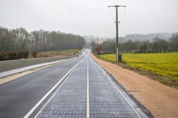  World's first solar panel road opens in Normandy village